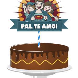 Arquivo De Corte Topo De Bolo Amo Você Te Amo Dia Dos Pais 10