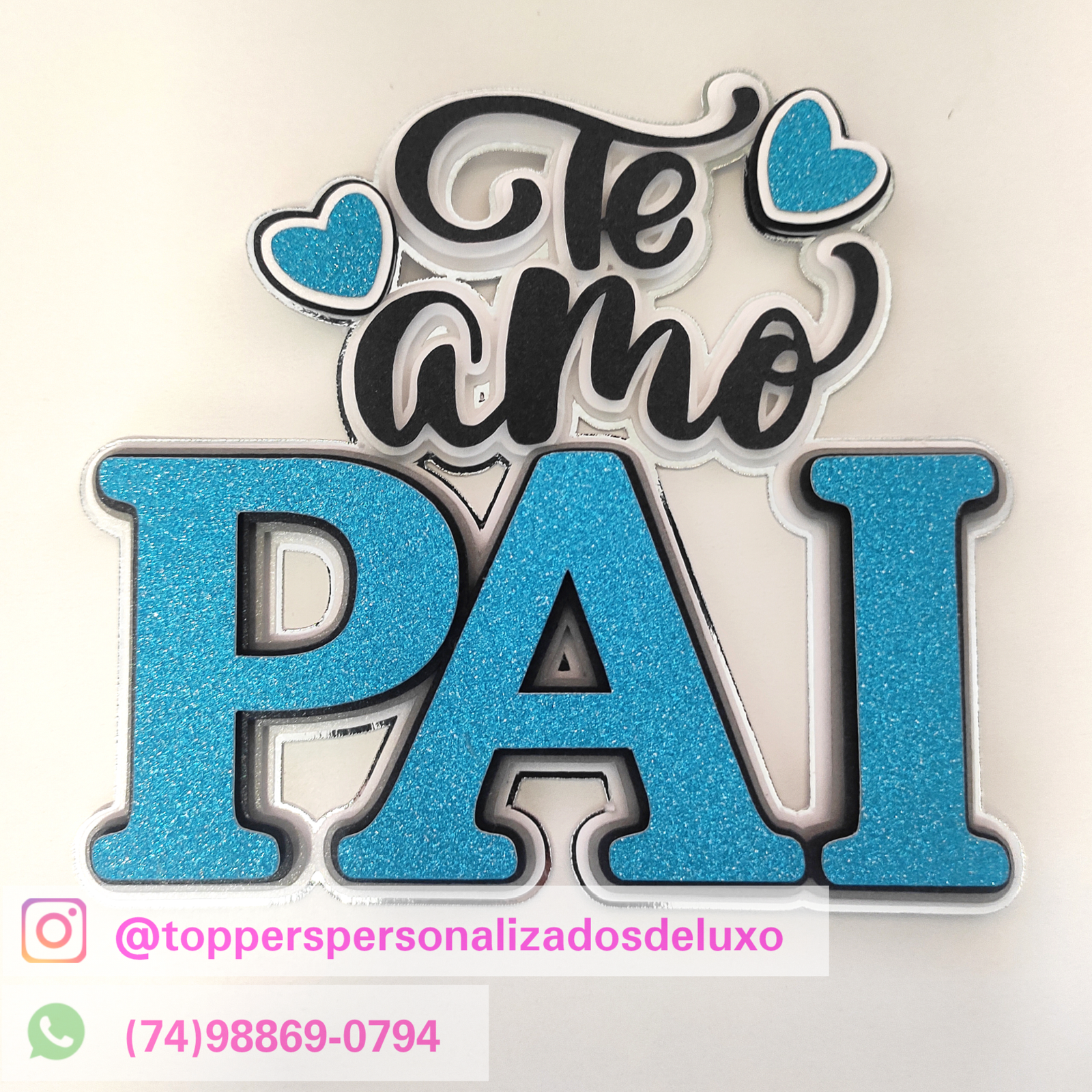 Arquivo De Corte Topo De Bolo Amo Você Te Amo Dia Dos Pais 35