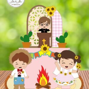 Arquivo De Corte Topo De Bolo Arraiá Bebê Baby Festa Junina São João 19
