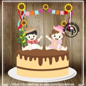 Arquivo De Corte Topo De Bolo Arraiá Bebê Baby Festa Junina São João 20