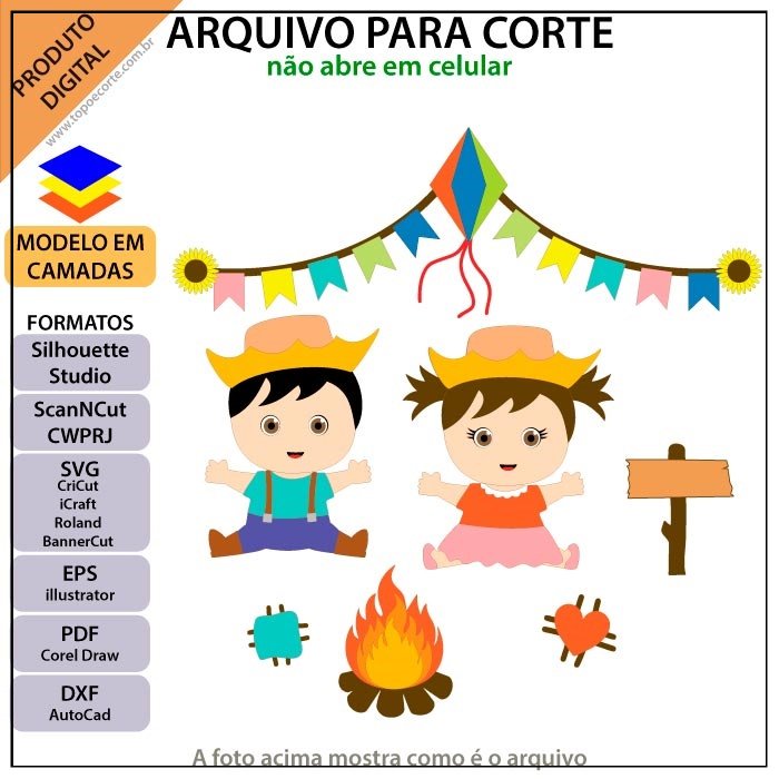 Arquivo De Corte Topo De Bolo Arraiá Bebê Baby Festa Junina São João 23