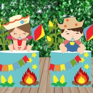 Arquivo De Corte Topo De Bolo Arraiá Bebê Baby Festa Junina São João 4