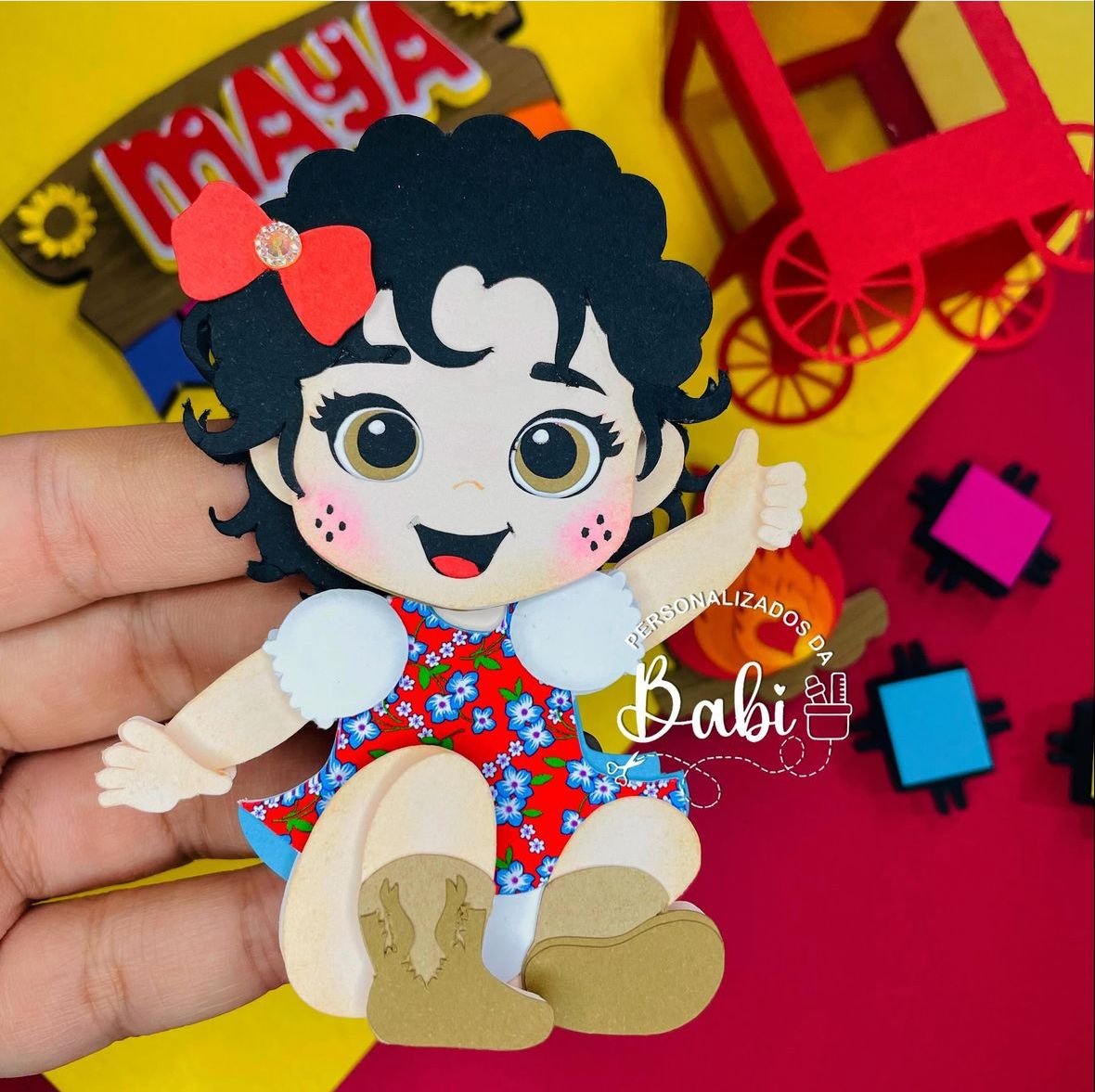 Arquivo De Corte Topo De Bolo Arraia Festa Junina São João Bebê Baby Menina 49
