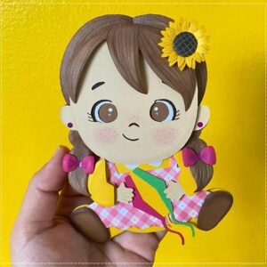 Arquivo De Corte Topo De Bolo Arraia Festa Junina São João Bebê Baby Menina 9