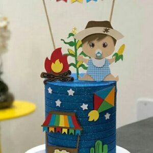 Arquivo De Corte Topo De Bolo Arraia Festa Junina São João Bebê Baby Menino 4