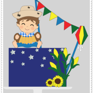 Arquivo De Corte Topo De Bolo Arraia Festa Junina São João Bebê Baby Menino 41