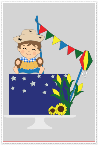 Arquivo De Corte Topo De Bolo Arraia Festa Junina São João Bebê Baby Menino 41