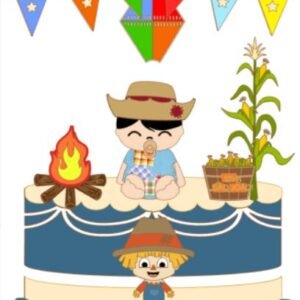 Arquivo De Corte Topo De Bolo Arraia Festa Junina São João Bebê Baby Menino 5
