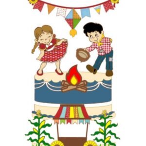 Arquivo De Corte Topo De Bolo Arraia Festa Junina São João Casal 16