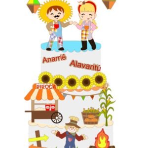 Arquivo De Corte Topo De Bolo Arraia Festa Junina São João Casal 17