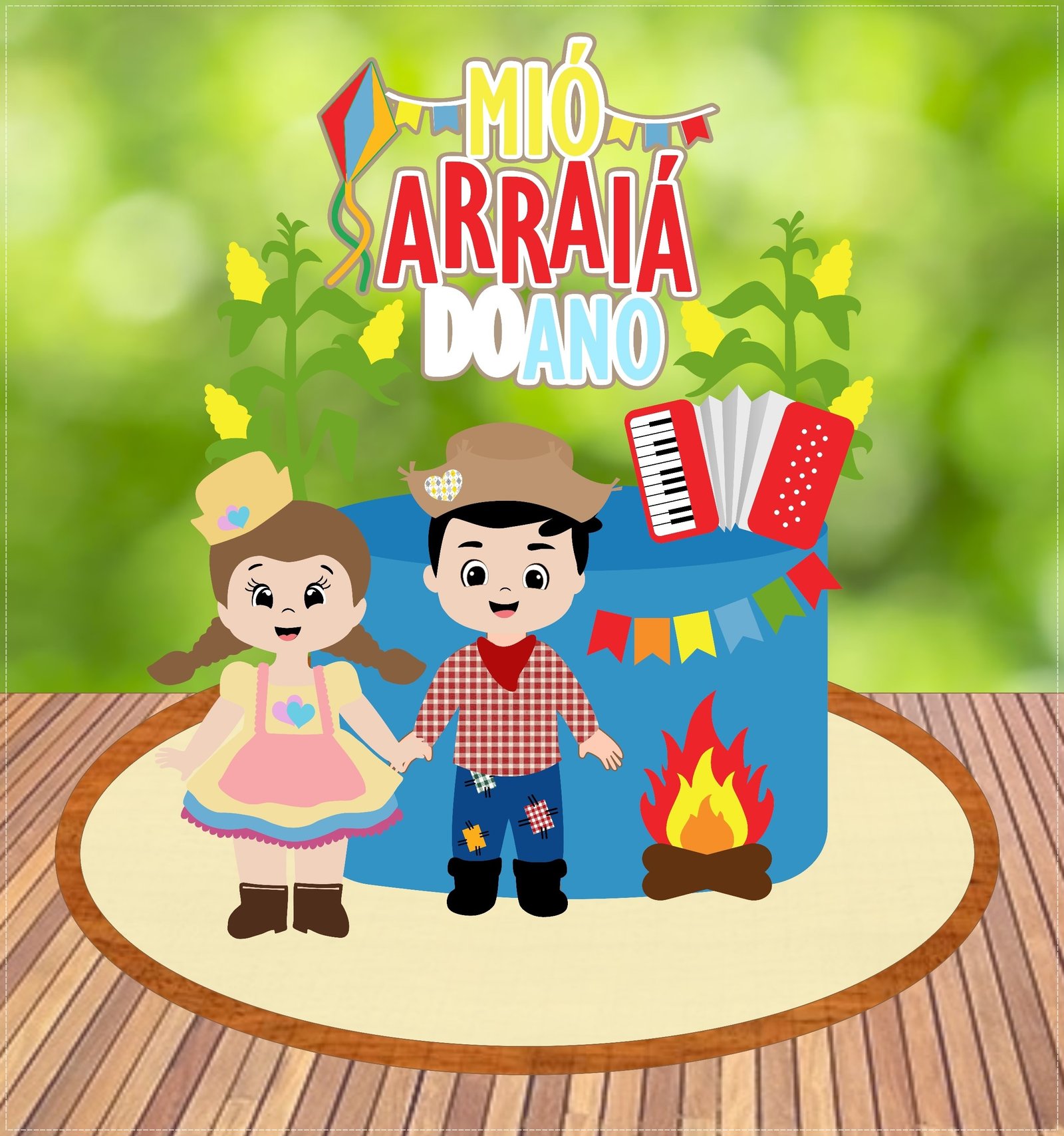 Arquivo De Corte Topo De Bolo Arraia Festa Junina São João Casal 35