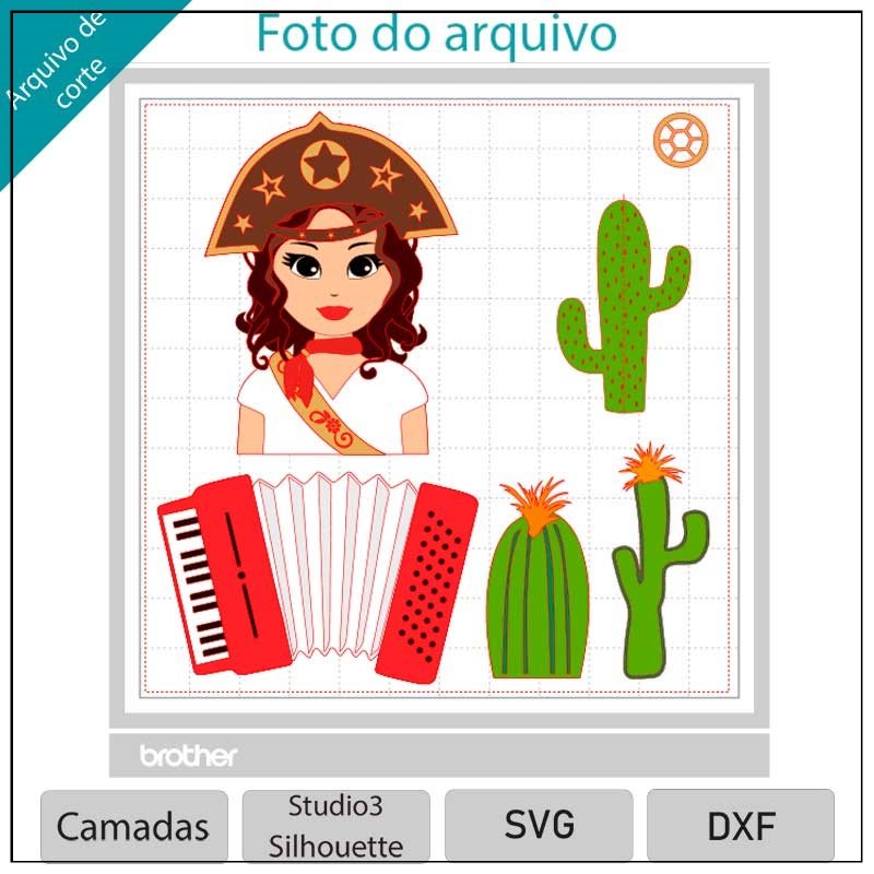 Arquivo De Corte Topo De Bolo Arraia Festa Junina São João Cordel Cangaceiro Cangaceira 21