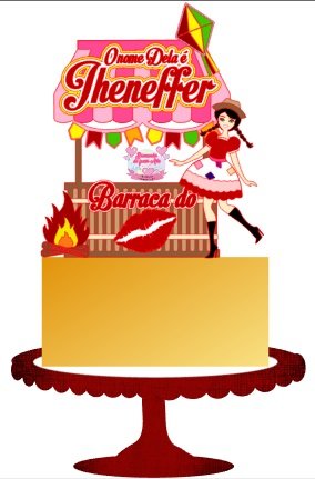 Arquivo De Corte Topo De Bolo Arraia Festa Junina São João Menina 20