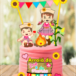 Arquivo De Corte Topo De Bolo Arraia Festa Junina São João Menina 39