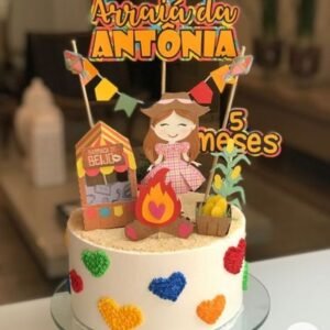 Arquivo De Corte Topo De Bolo Arraia Festa Junina São João Menina 9