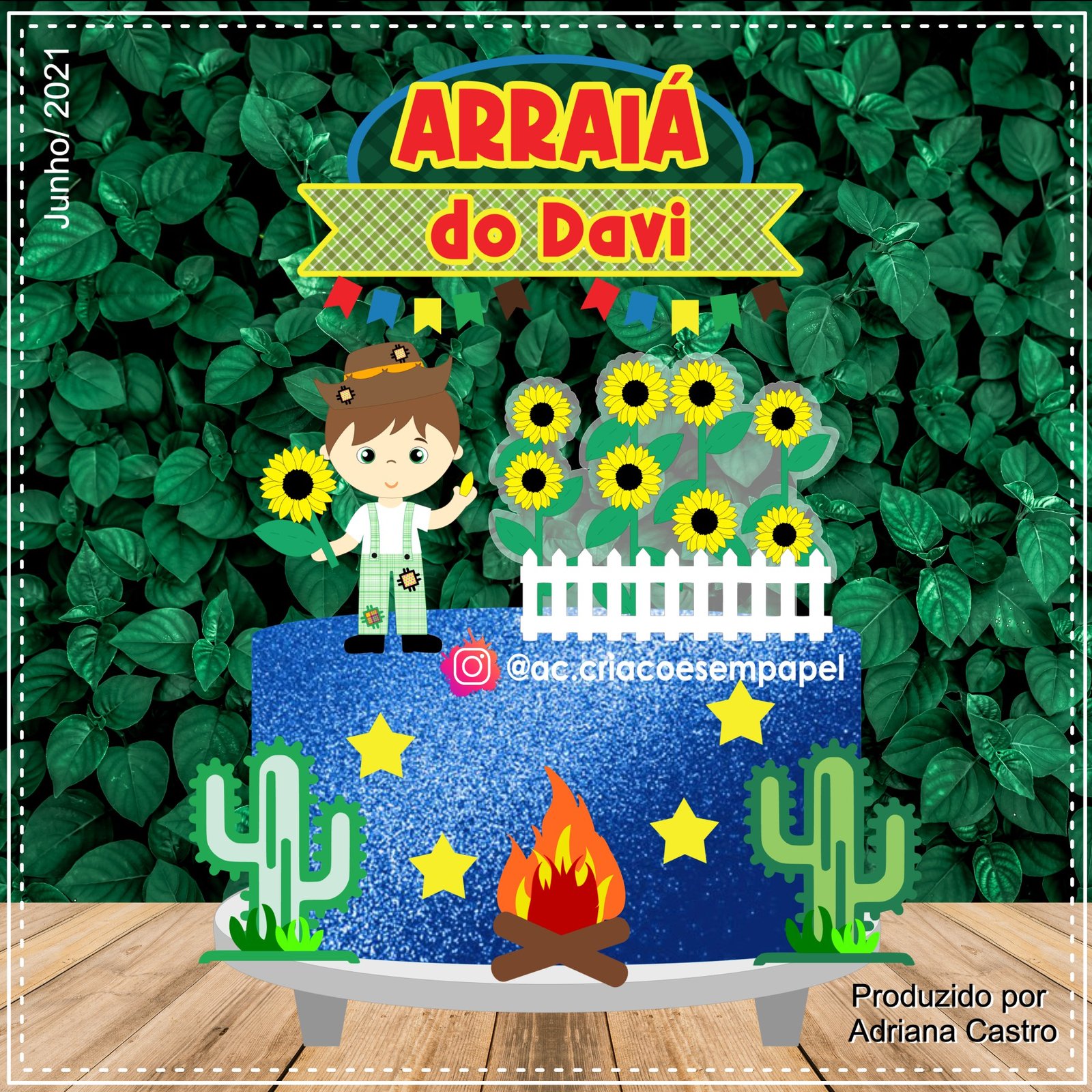 Arquivo De Corte Topo De Bolo Arraia Festa Junina São João Menino 3