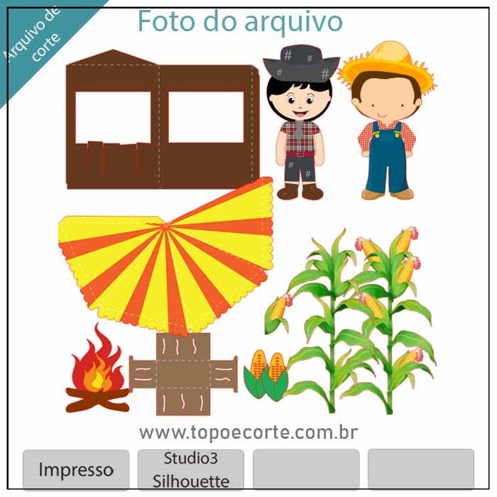 Arquivo De Corte Topo De Bolo Arraia Festa Junina São João Menino 39