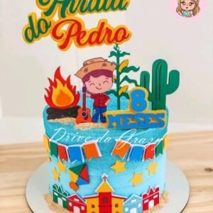 Arquivo De Corte Topo De Bolo Arraia Festa Junina São João Menino 9