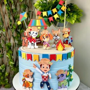 Arquivo De Corte Topo De Bolo Arraia Festa Junina São João Patrulha Canina 2