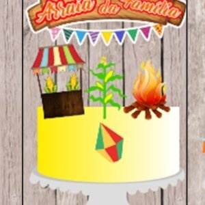 Arquivo De Corte Topo De Bolo Arraiá Festa Junina São João 1