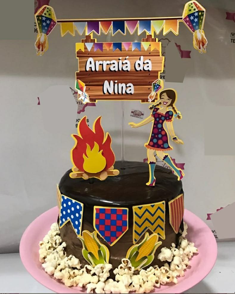 Arquivo De Corte Topo De Bolo Arraiá Festa Junina São João 4