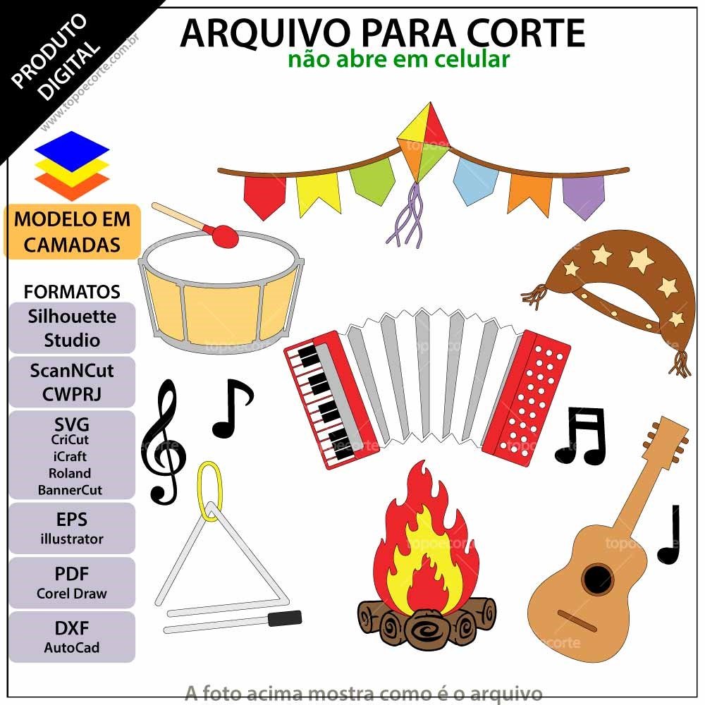 Arquivo De Corte Topo De Bolo Arraia Festa Junina São João 41