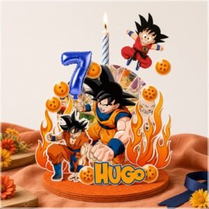 Arquivo De Corte Topo De Bolo Dragon Ball Vela Cenário 10