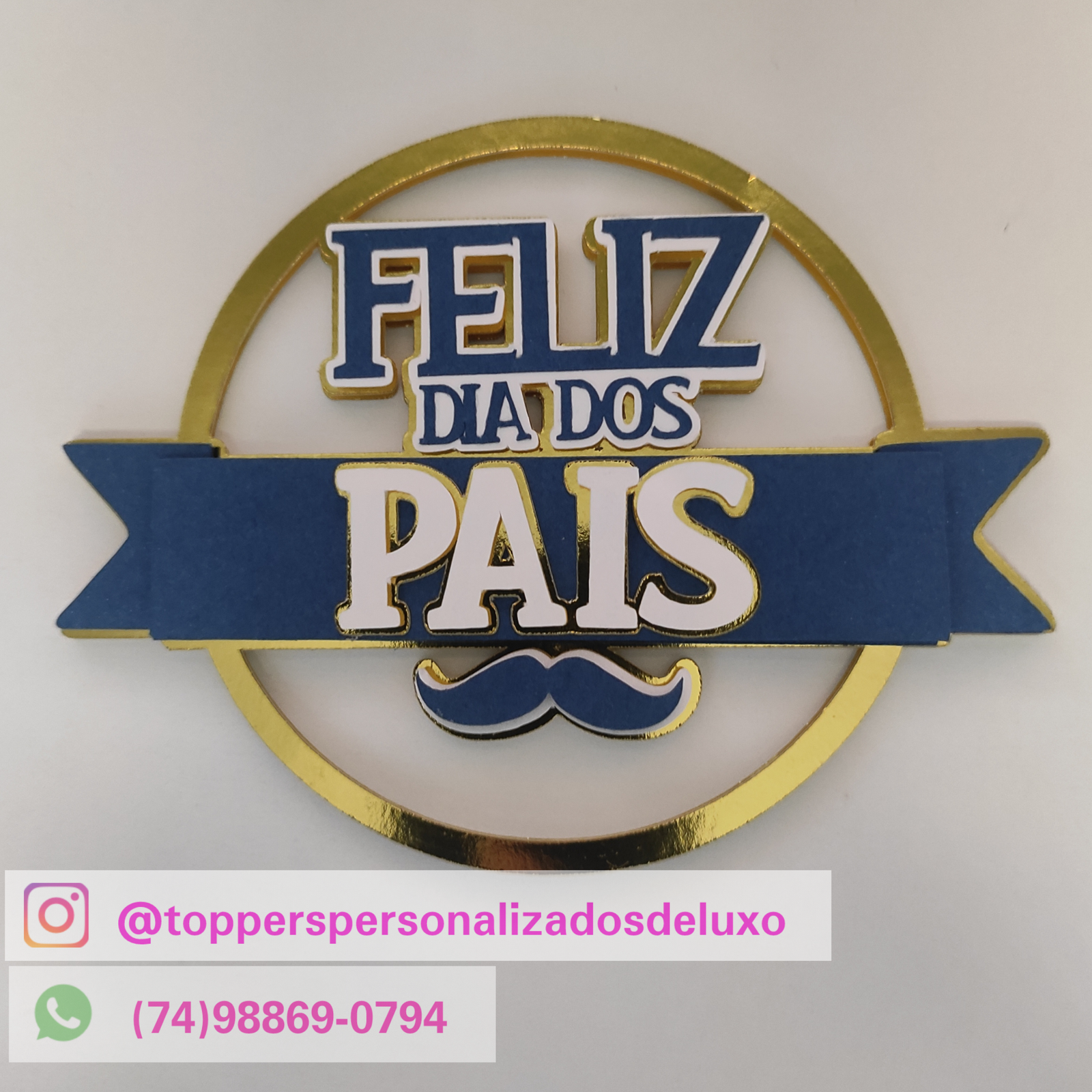 Arquivo De Corte Topo De Bolo Feliz Dia Dos Pais 1