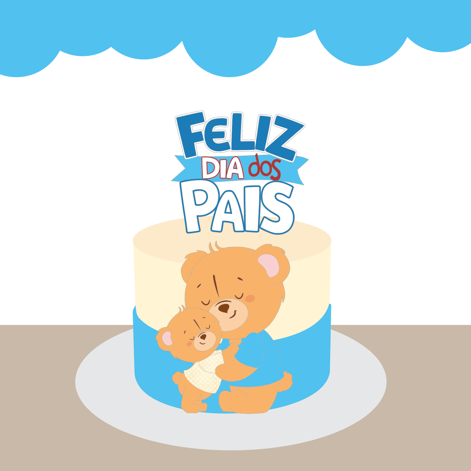 Arquivo De Corte Topo De Bolo Feliz Dia Dos Pais 26