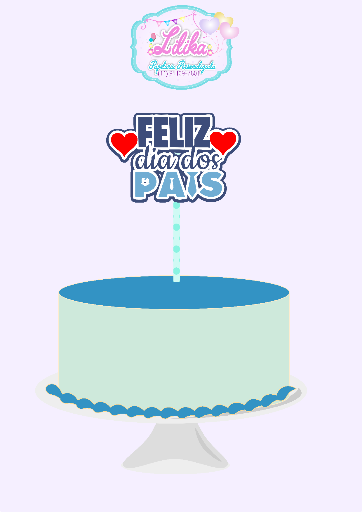 Arquivo De Corte Topo De Bolo Feliz Dia Dos Pais 3