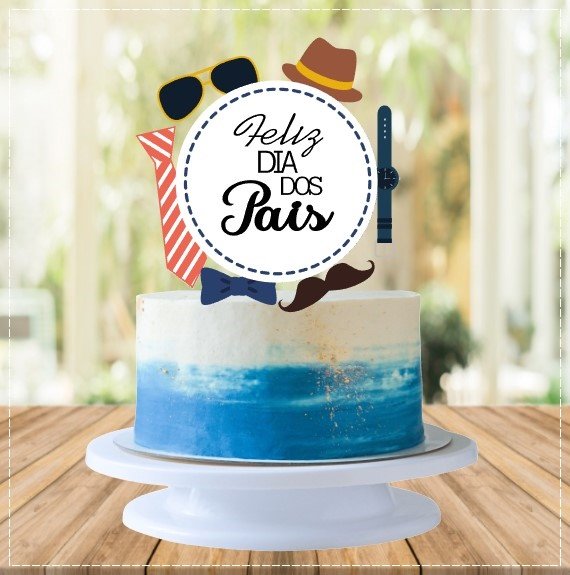 Arquivo De Corte Topo De Bolo Feliz Dia Dos Pais 41