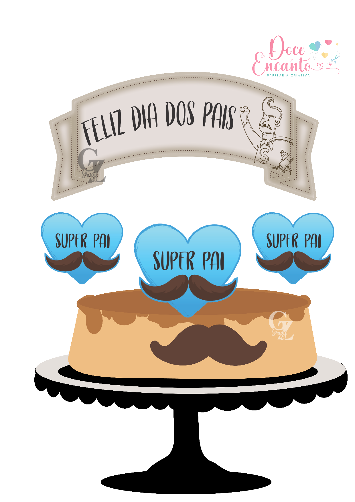 Arquivo De Corte Topo De Bolo Feliz Dia Dos Pais 56