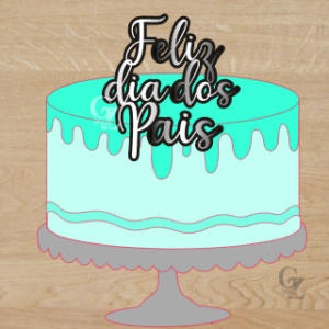 Arquivo De Corte Topo De Bolo Feliz Dia Dos Pais 65