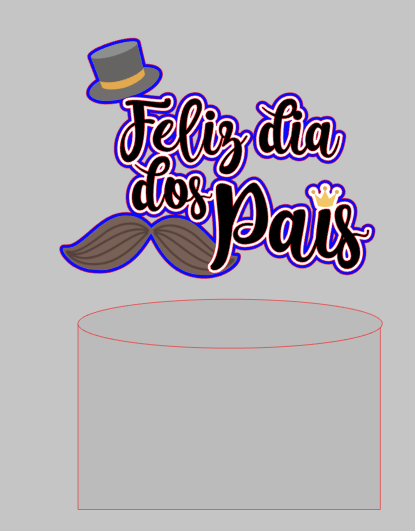Arquivo De Corte Topo De Bolo Feliz Dia Dos Pais 78