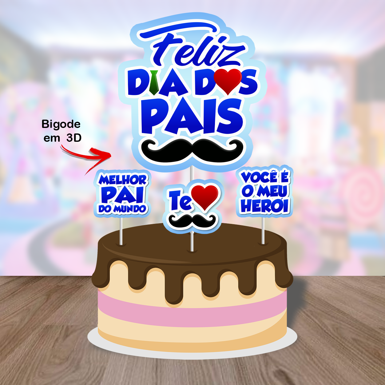 Arquivo De Corte Topo De Bolo Feliz Dia Dos Pais 81