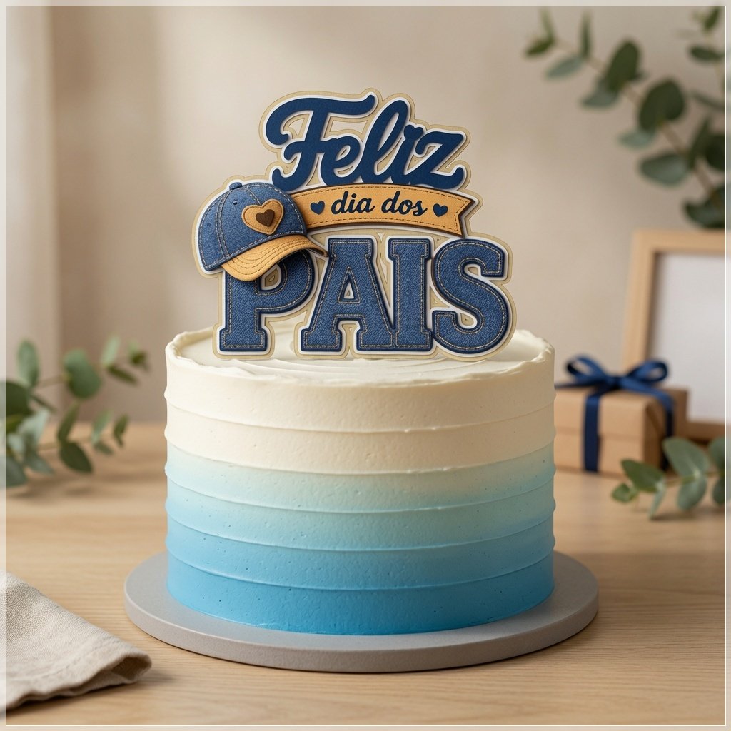 Arquivo De Corte Topo De Bolo Feliz Dia Dos Pais 82