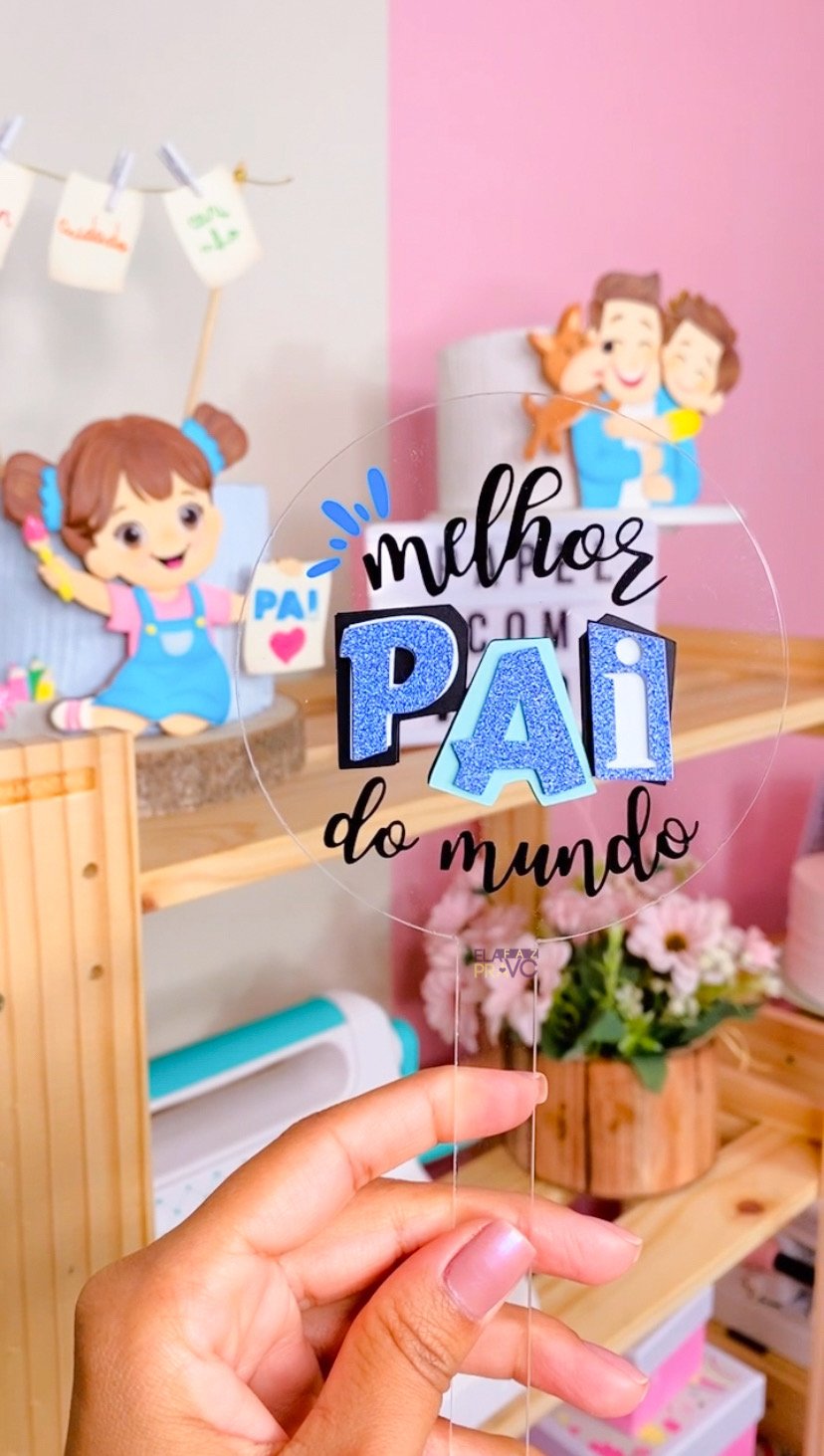 Arquivo De Corte Topo De Bolo Melhor Pai Dia Dos Pais 10