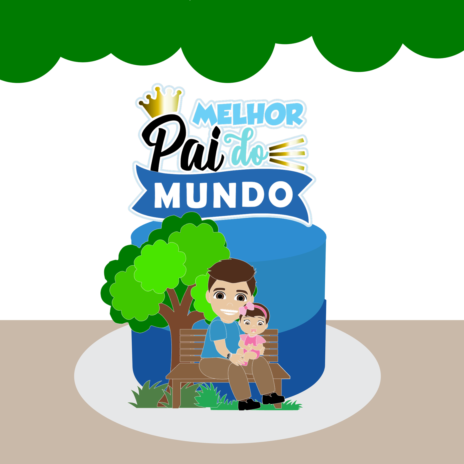 Arquivo De Corte Topo De Bolo Melhor Pai Dia Dos Pais 25
