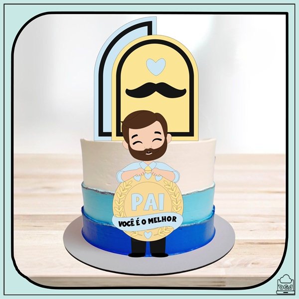 Arquivo De Corte Topo De Bolo Melhor Pai Dia Dos Pais 30
