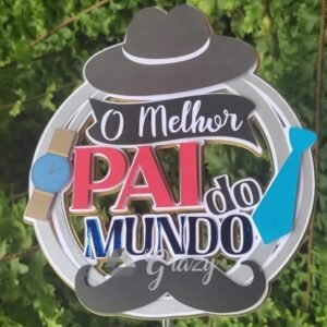 Arquivo De Corte Topo De Bolo Melhor Pai Dia Dos Pais 6