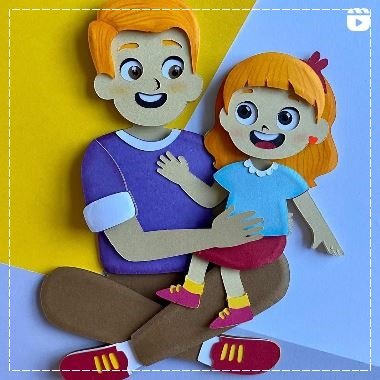 Arquivo De Corte Topo De Bolo Pai E Filha Pai Menina Dia Dos Pais 5