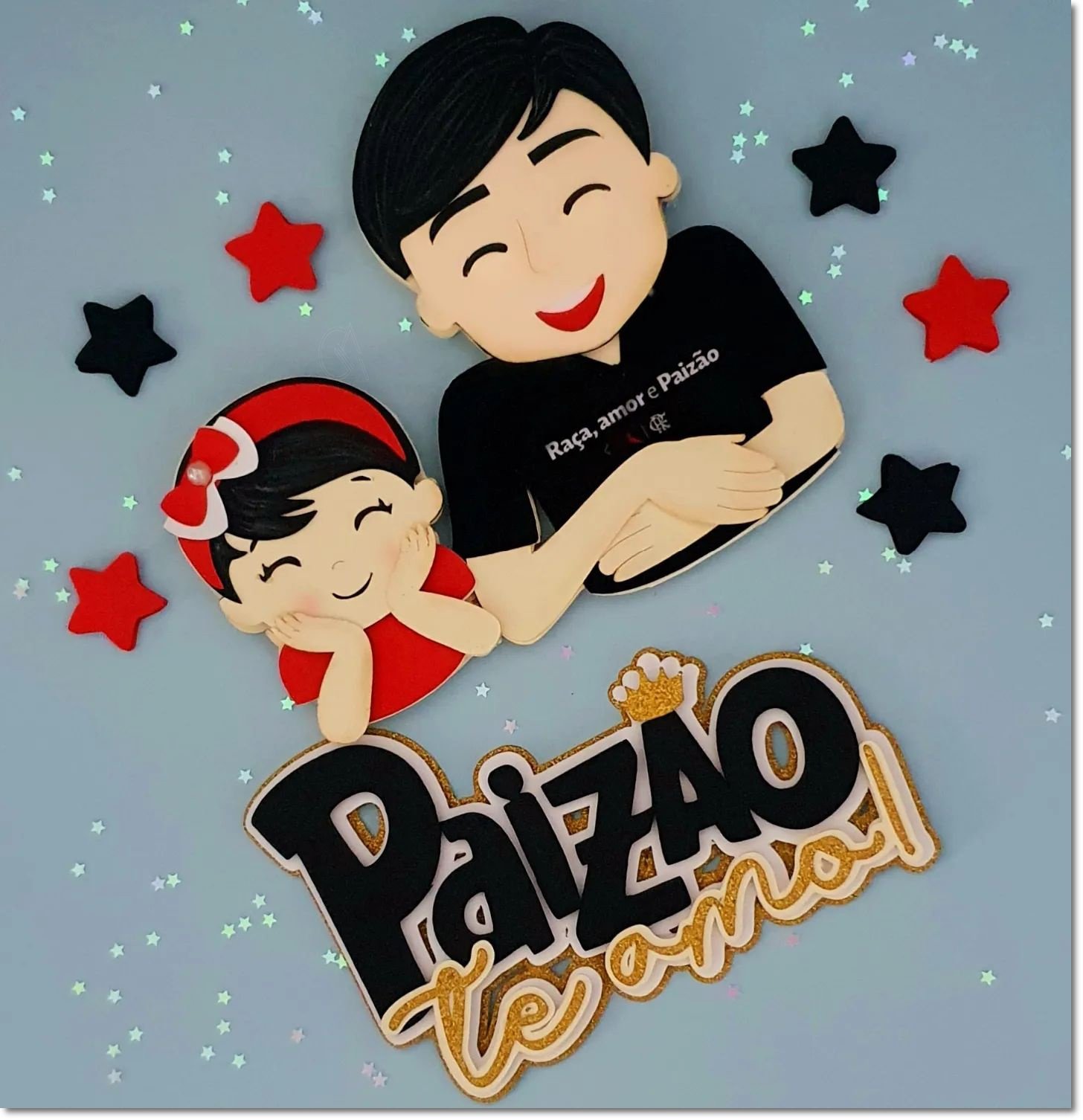 Arquivo De Corte Topo De Bolo Pai E Filha Pai Menina Dia Dos Pais 6