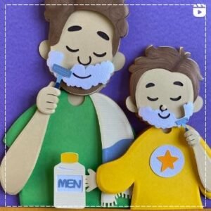 Arquivo De Corte Topo De Bolo Pai E Filho Pai Menino Dia Dos Pais 5