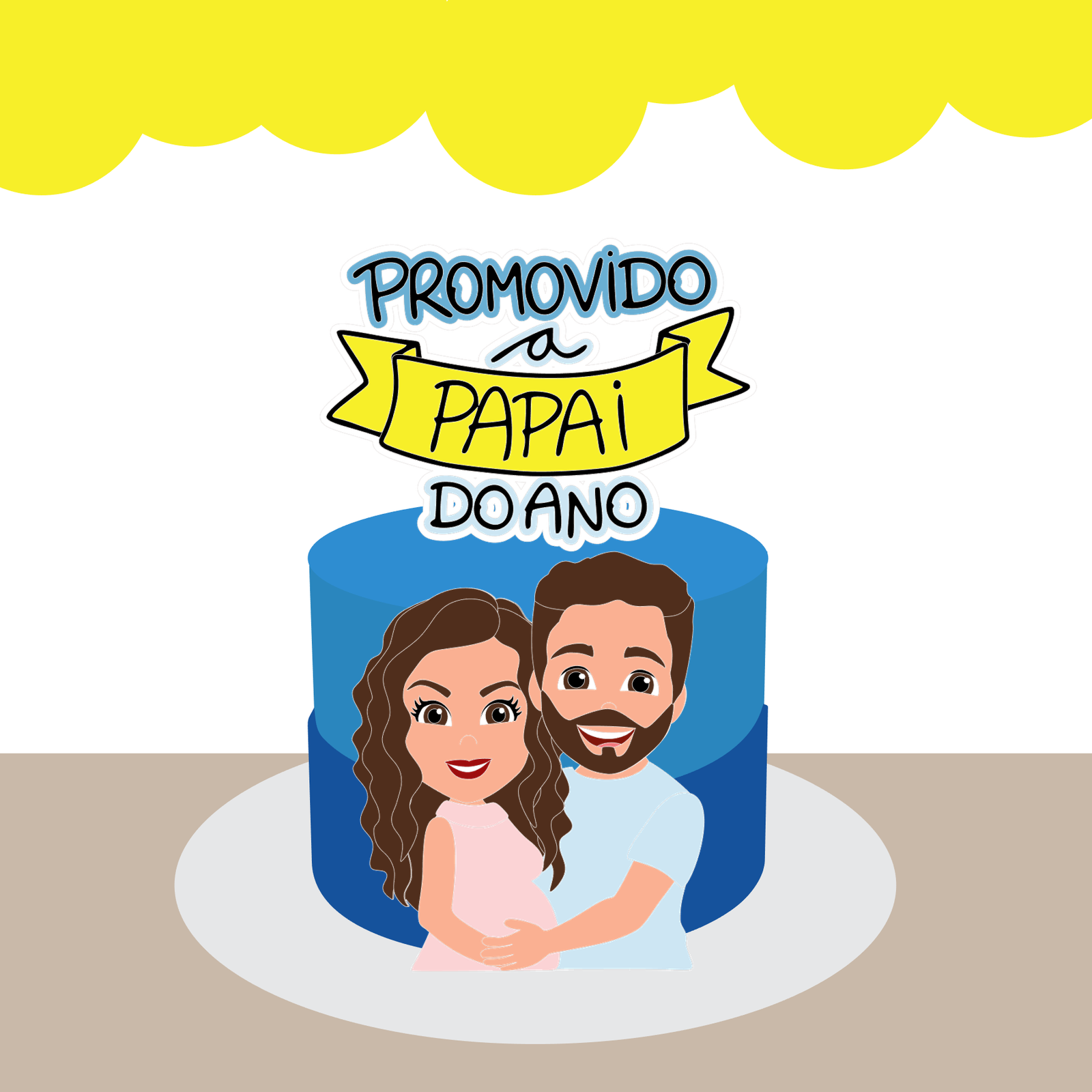 Arquivo De Corte Topo De Bolo Promovido A Papai Dia Dos Pais 1