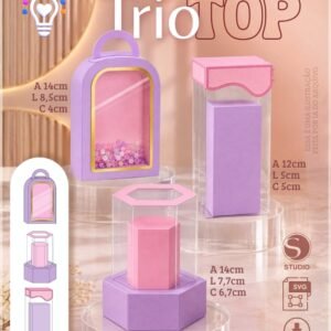Arquivo De Corte Trio Top Mockups