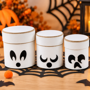 Arquivo De Corte Trio De Caixas Fantasminhas Halloween 118