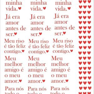 DTF UV Namorados Frases 2026 (A4)