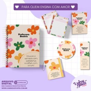 Encadernação Combo COLEÇÃO PARA QUEM ENSINA COM AMOR Dia Dos Professores 2