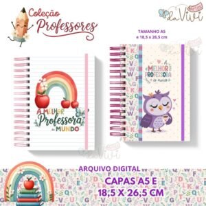 Encadernação Combo Capas Dia Dos Professores 1