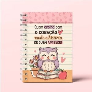 Encadernação Combo Kit Caderno Dia Dos Professores 4